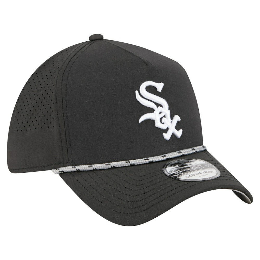 Chicago White Sox 39THIRTY A-Frame Perforated Flex Hat Black