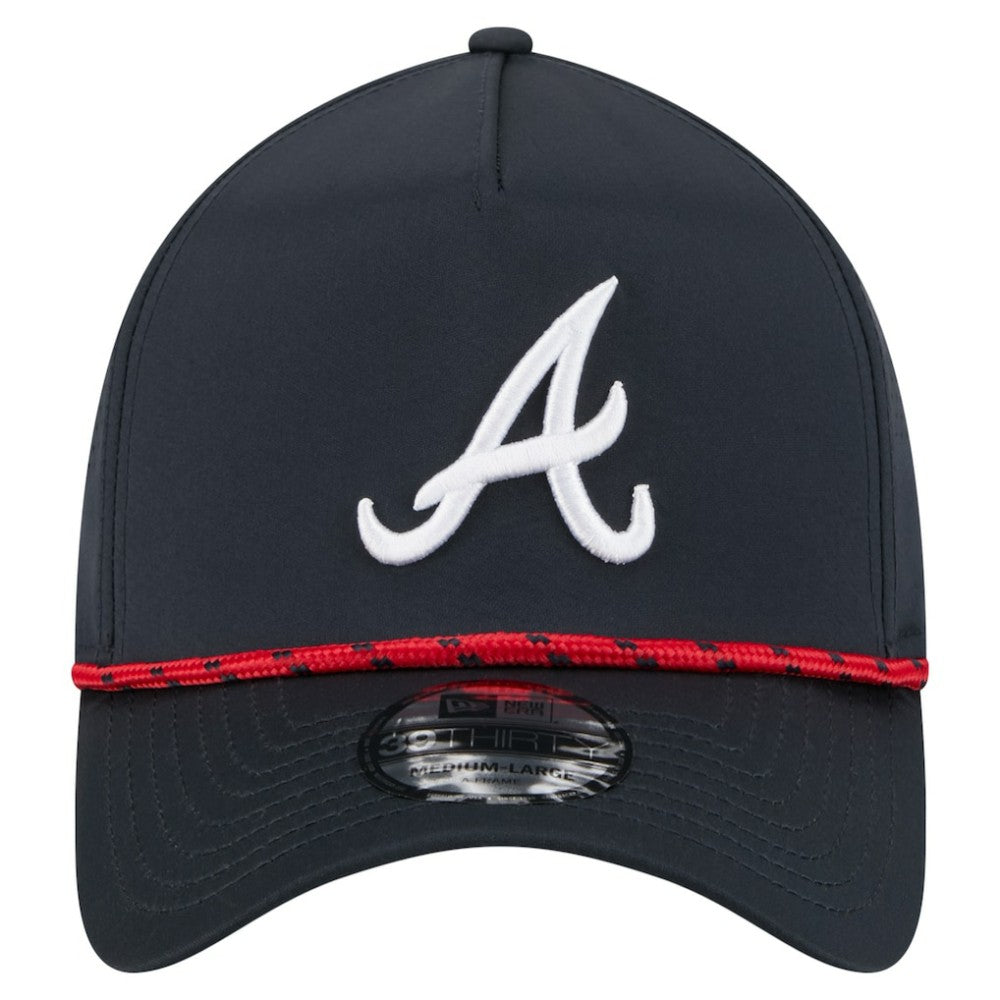 Atlanta Braves 39THIRTY A-Frame Perforated Flex Hat Navy