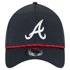Atlanta Braves 39THIRTY A-Frame Perforated Flex Hat Navy