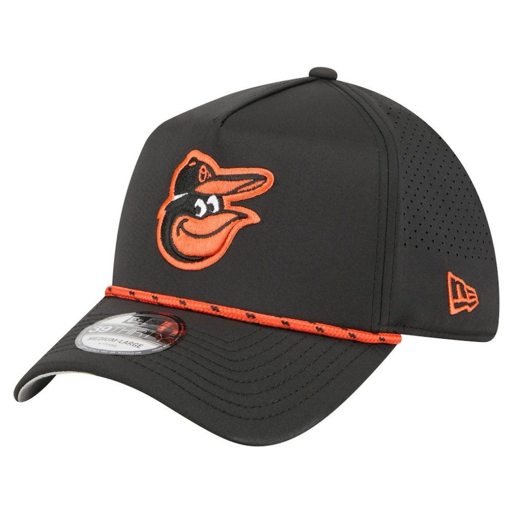 Baltimore Orioles 39THIRTY A-Frame Perforated Flex Hat Black
