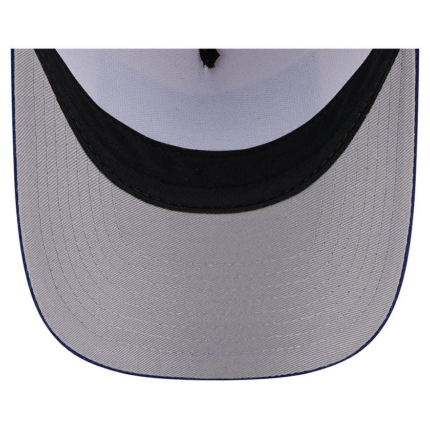 Los Angeles Dodgers Text A-Frame Trucker 9FORTY Hat Stone/Royal
