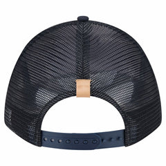 New York Yankees Text A-Frame Trucker 9FORTY Hat Stone/Navy