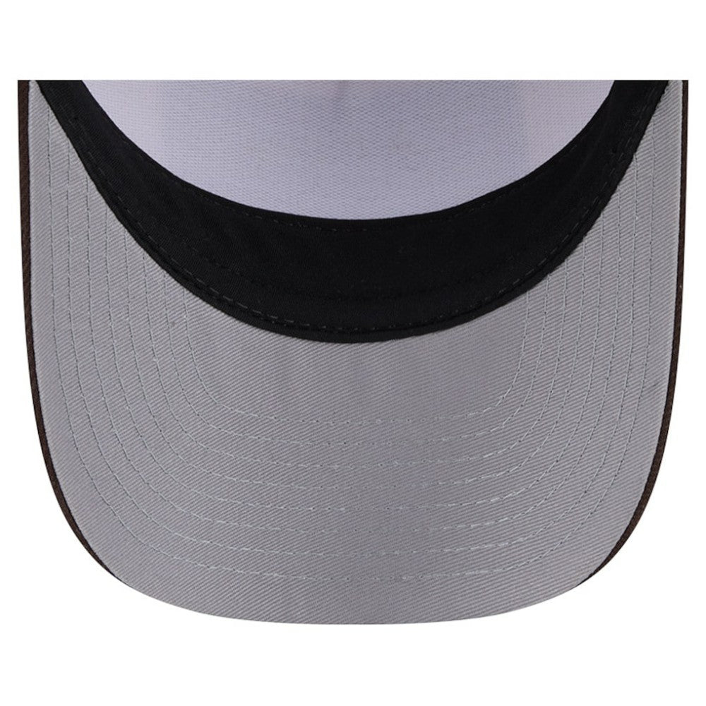 San Diego Padres Text A-Frame Trucker 9FORTY Hat Stone/Brown