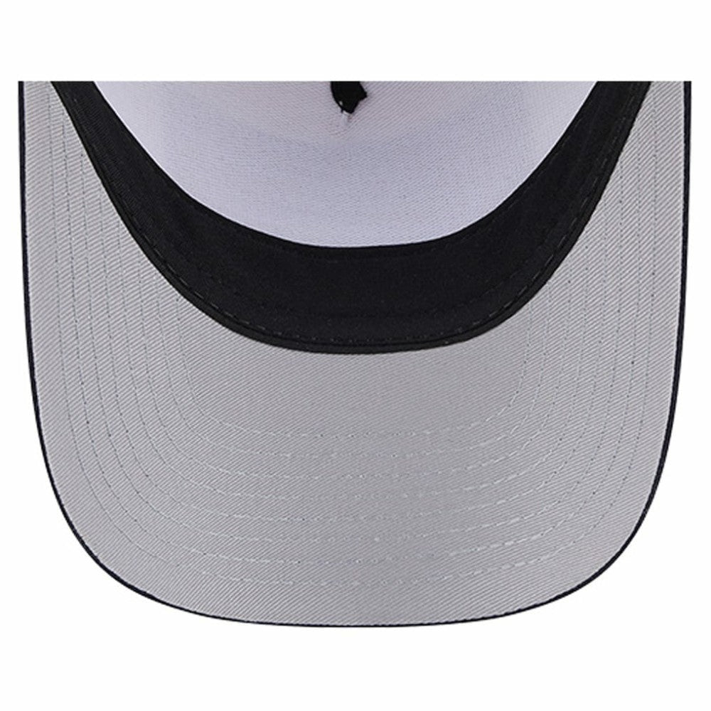 Boston Red Sox Text A-Frame Trucker 9FORTY Hat Stone/Navy
