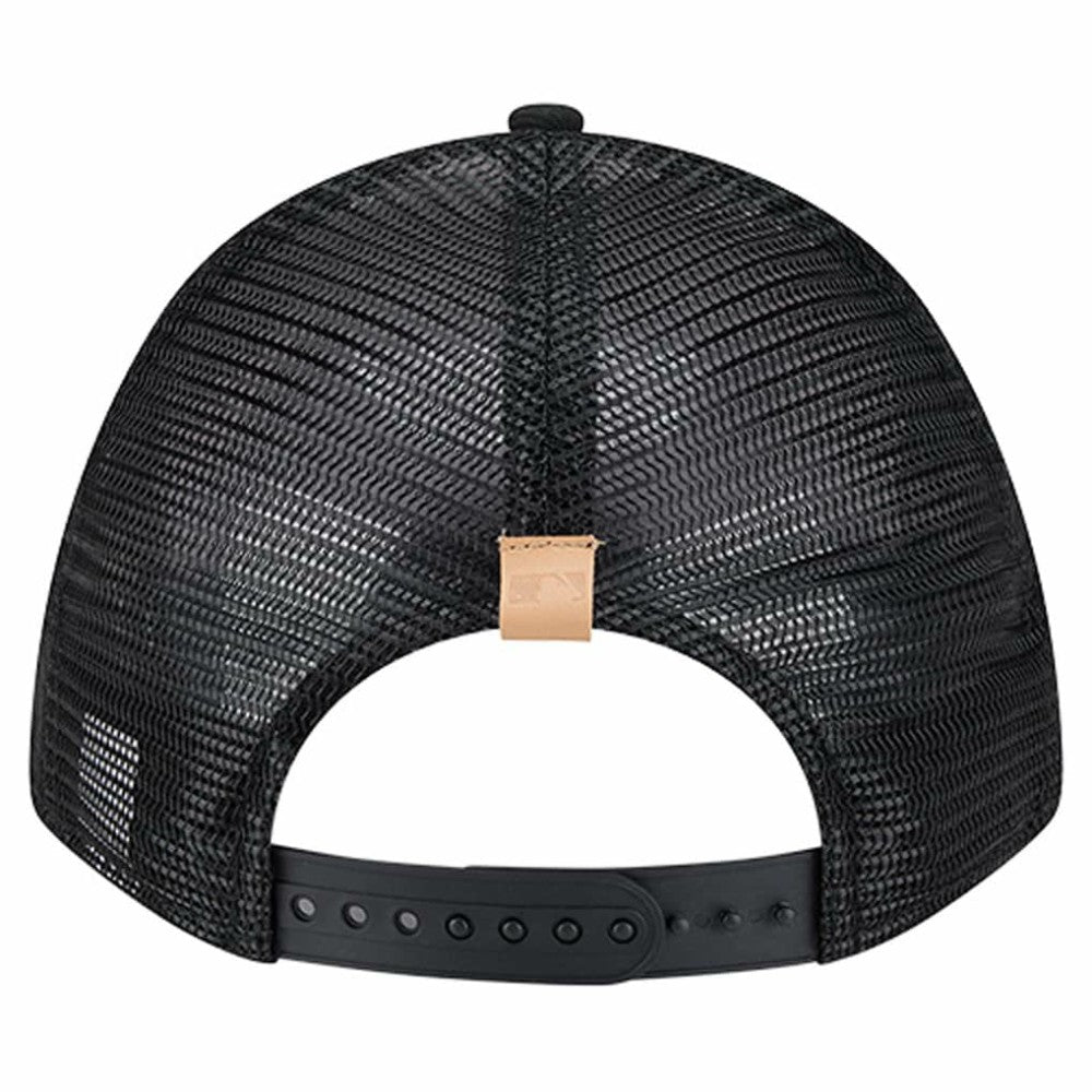 Baltimore Orioles Text A-Frame Trucker 9FORTY Hat Stone/Black
