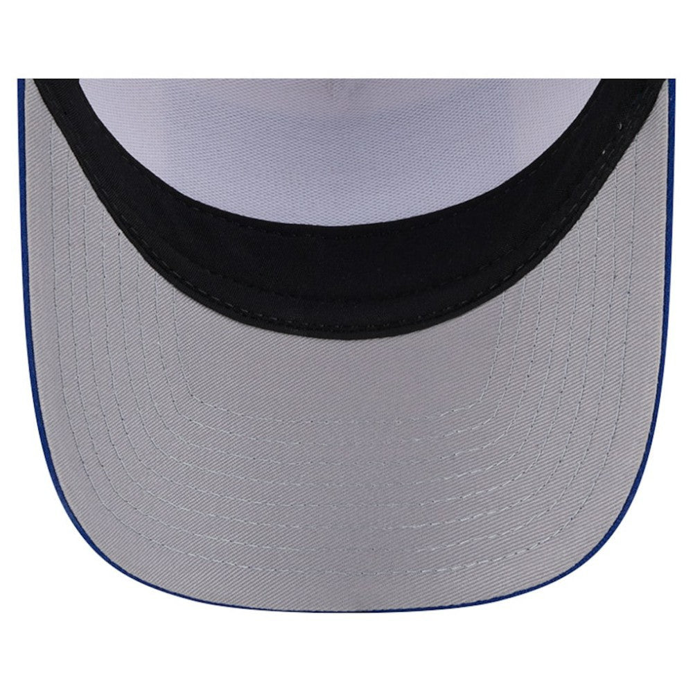 Chicago Cubs Text A-Frame Trucker 9FORTY Hat Stone/Royal