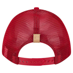 Cincinnati Reds Text A-Frame Trucker 9FORTY Hat Stone/Red