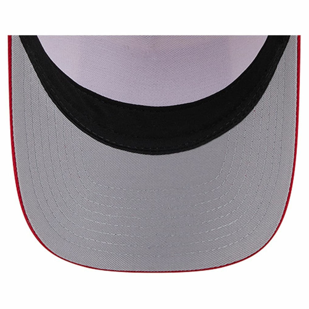 Cincinnati Reds Text A-Frame Trucker 9FORTY Hat Stone/Red