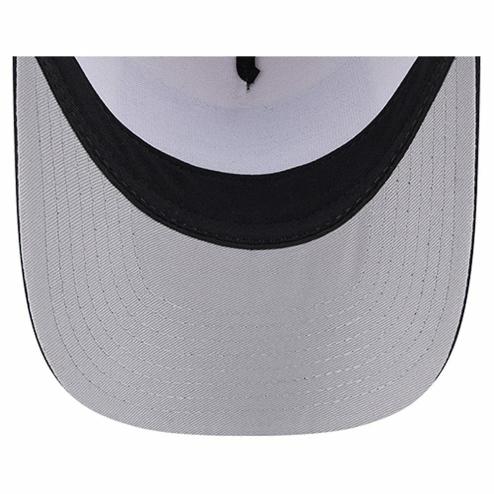 Detroit Tigers Text A-Frame Trucker 9FORTY Hat Stone/Navy