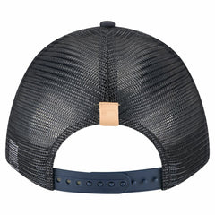 Houston Astros Text A-Frame Trucker 9FORTY Hat Stone/Navy