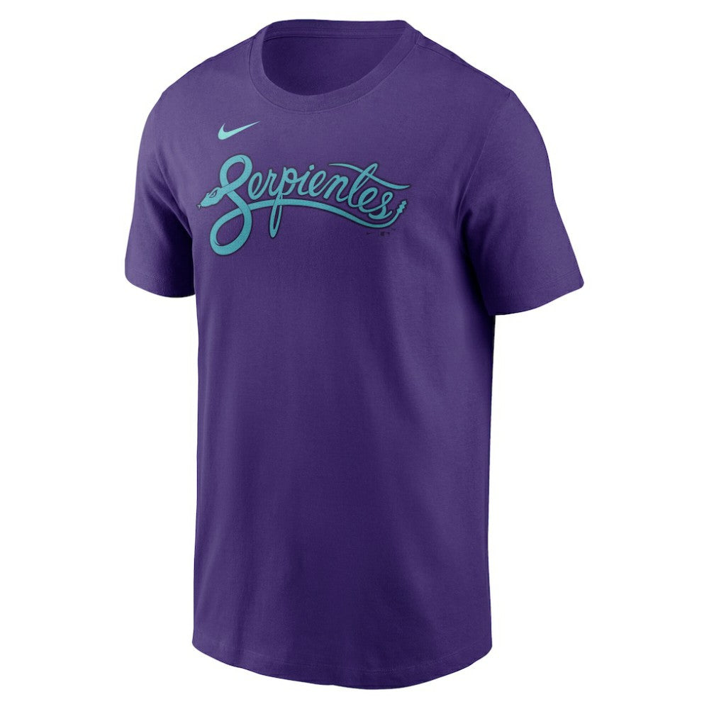 Corbin Burnes Arizona Diamondbacks 2025 City Connect Fuse Name & Number T-Shirt Purple