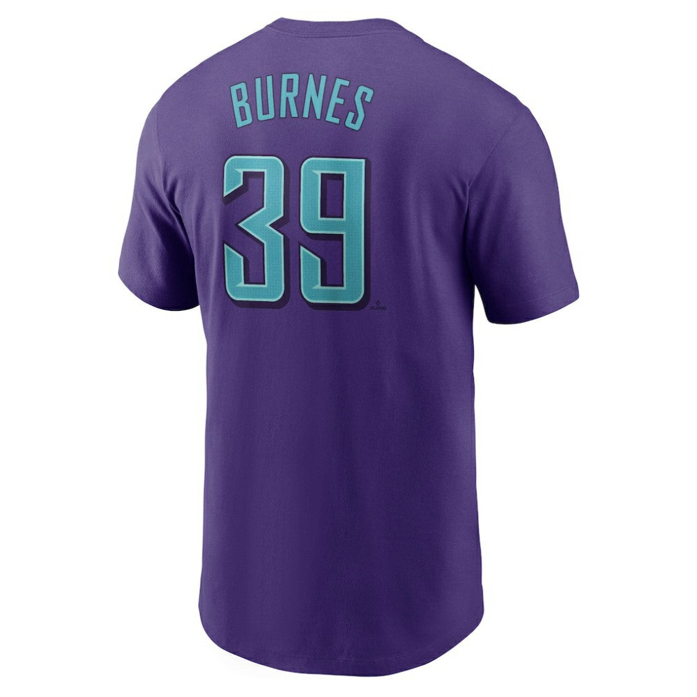 Corbin Burnes Arizona Diamondbacks 2025 City Connect Fuse Name & Number T-Shirt Purple