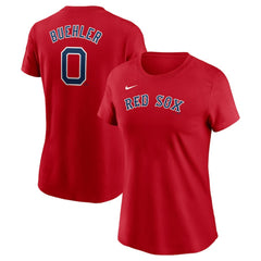 Walker Buehler Boston Red Sox Women's Cooperstown Collection Fuse Name & Number T-Shirt Red