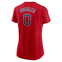 Walker Buehler Boston Red Sox Women's Cooperstown Collection Fuse Name & Number T-Shirt Red