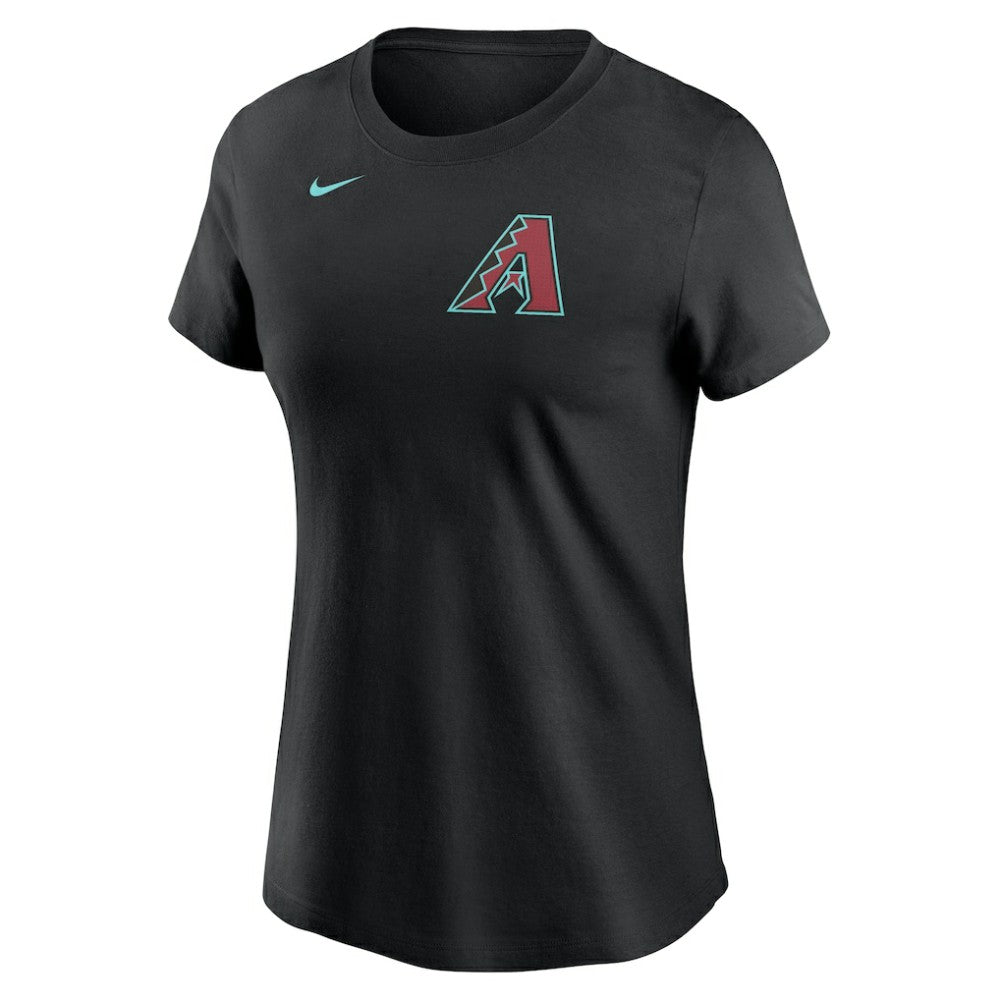 Corbin Burnes Arizona Diamondbacks Women's Fuse Name & Number T-Shirt Black