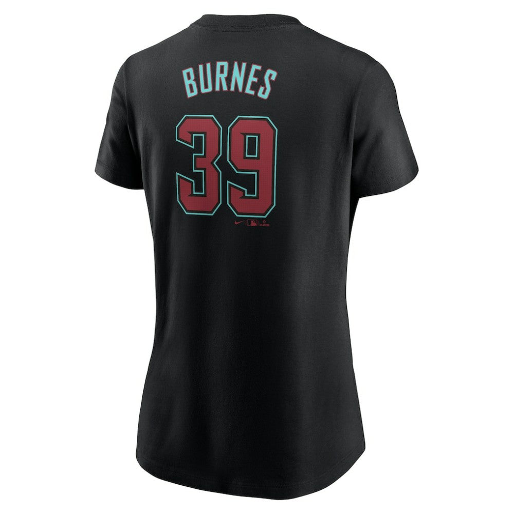 Corbin Burnes Arizona Diamondbacks Women's Fuse Name & Number T-Shirt Black