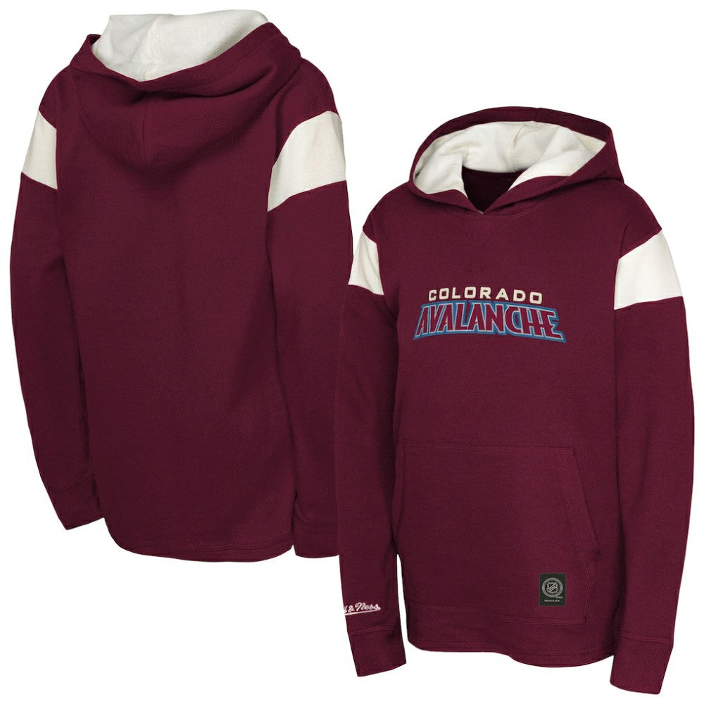 Colorado Avalanche Youth Thermal Lightweight Pullover Hoodie - Burgundy Hoodies