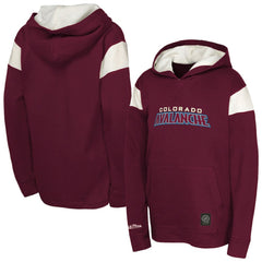 Colorado Avalanche Youth Thermal Lightweight Pullover Hoodie - Burgundy Hoodies