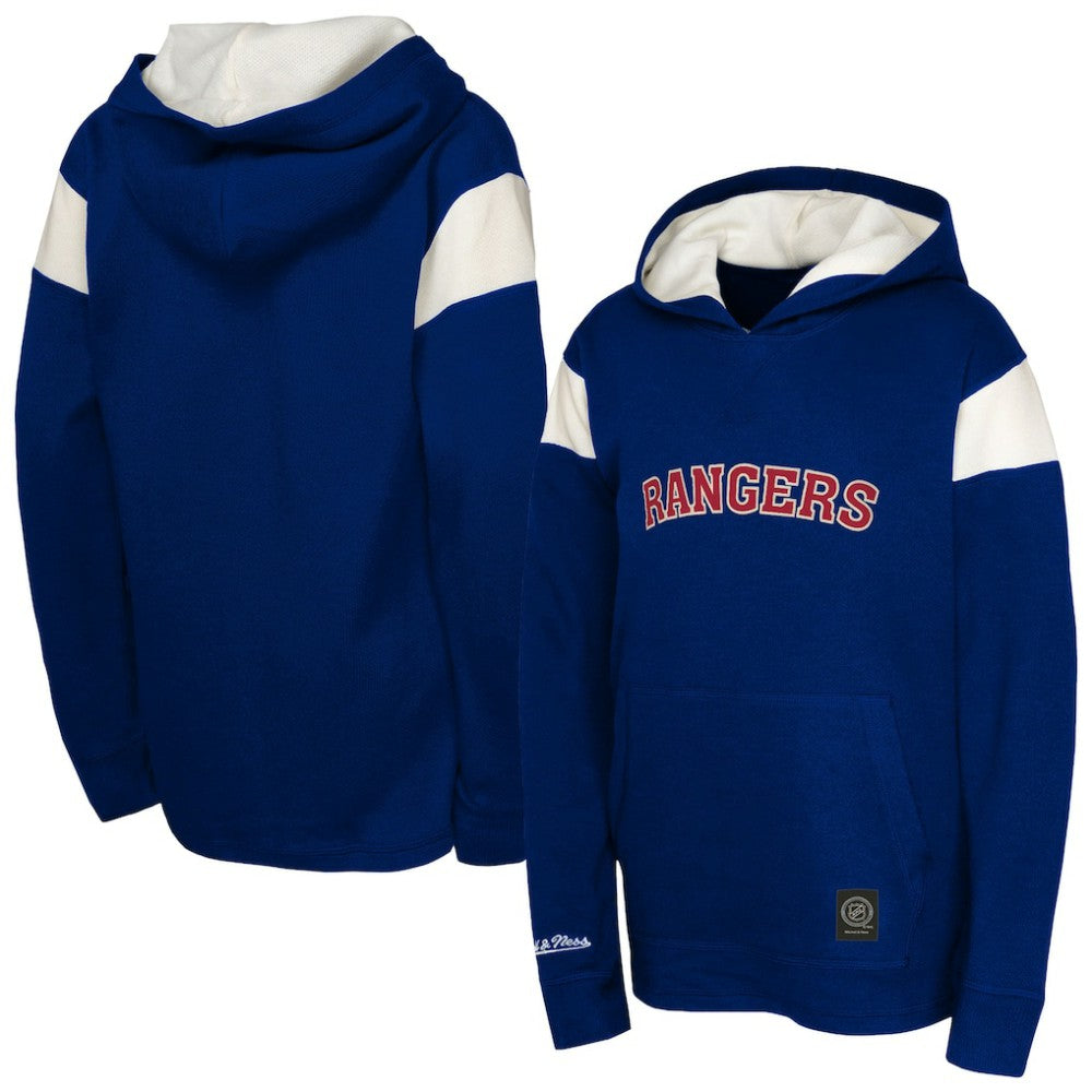 New York Rangers Youth Thermal Lightweight Pullover Hoodie - Navy Hoodies