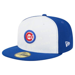 Chicago Cubs Repeat 59FIFTY Fitted Hat White/Royal