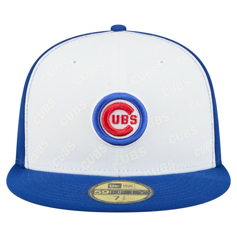 Chicago Cubs Repeat 59FIFTY Fitted Hat White/Royal