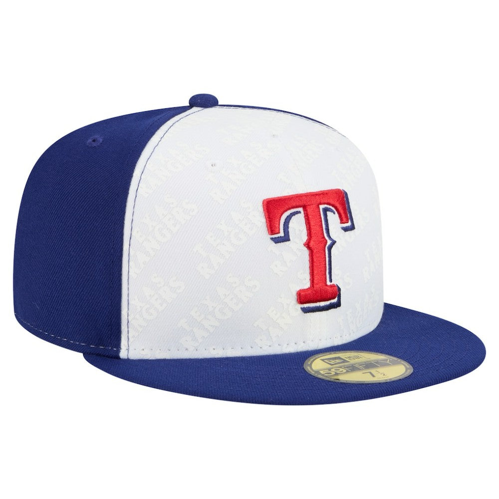 Texas Rangers Repeat 59FIFTY Fitted Hat White/Royal