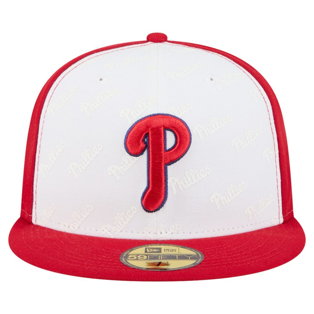 Philadelphia Phillies Repeat 59FIFTY Fitted Hat White/Red