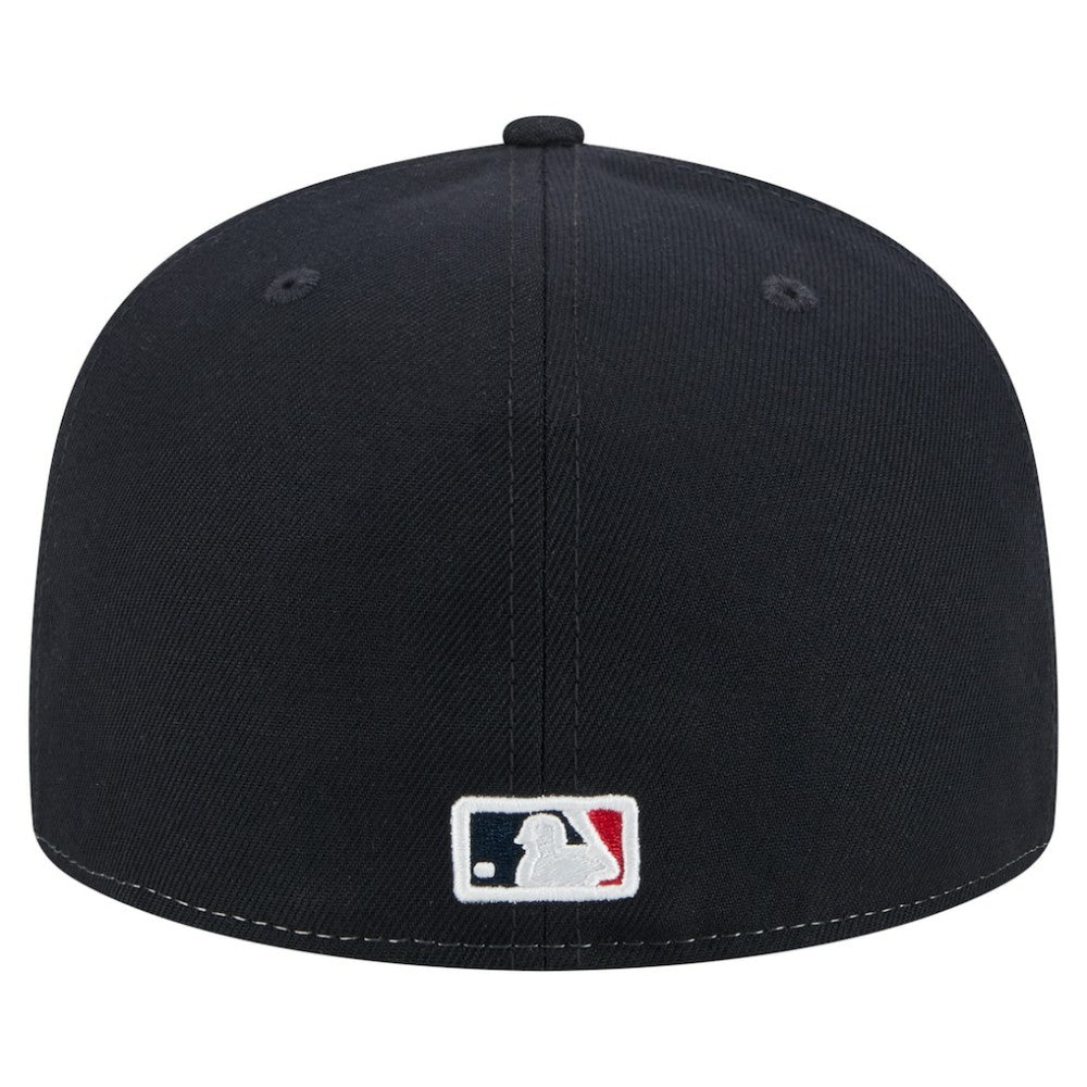 Atlanta Braves Repeat 59FIFTY Fitted Hat White/Navy