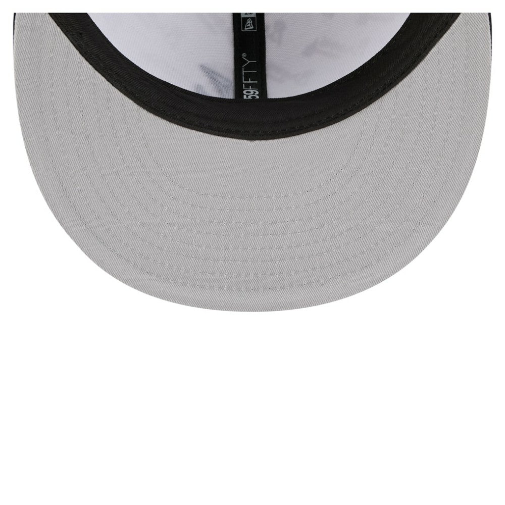 Atlanta Braves Repeat 59FIFTY Fitted Hat White/Navy