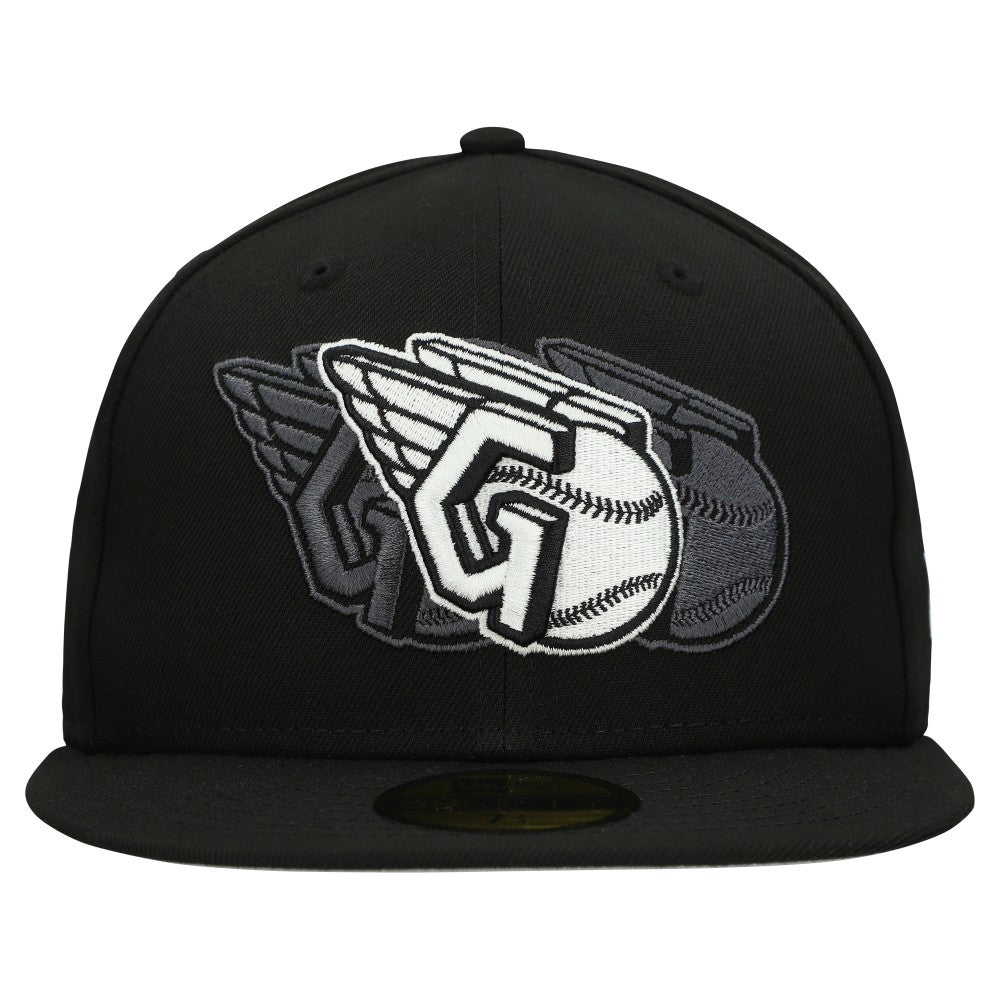 Cleveland Guardians Tri-Hit 59FIFTY Fitted Hat Black