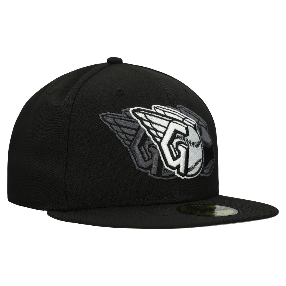 Cleveland Guardians Tri-Hit 59FIFTY Fitted Hat Black