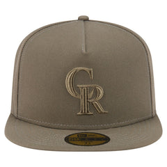 Colorado Rockies Color Pack A-Frame 59FIFTY Fitted Hat Olive