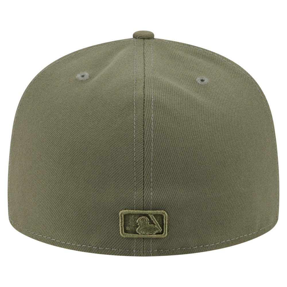 Miami Marlins Color Pack A-Frame 59FIFTY Fitted Hat Olive