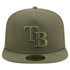 Tampa Bay Rays Color Pack A-Frame 59FIFTY Fitted Hat Olive