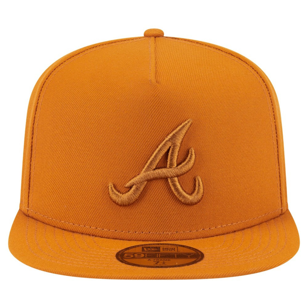 Atlanta Braves Color Pack A-Frame 59FIFTY Fitted Hat Orange