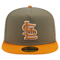 St. Louis Cardinals Two-Tone Color Pack A-Frame 59FIFTY Fitted Hat Olive/Orange