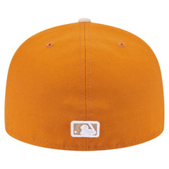 Atlanta Braves Two-Tone Color Pack A-Frame 59FIFTY Fitted Hat Orange/Light Beige