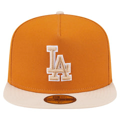 Los Angeles Dodgers Two-Tone Color Pack A-Frame 59FIFTY Fitted Hat Orange/Light Beige