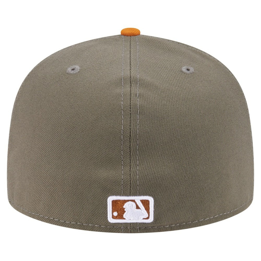 Cincinnati Reds Two-Tone Color Pack A-Frame 59FIFTY Fitted Hat Olive/Orange