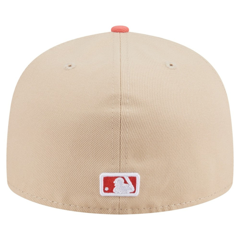 San Francisco Giants Two-Tone Color Pack A-Frame 59FIFTY Fitted Hat Light Beige/Coral