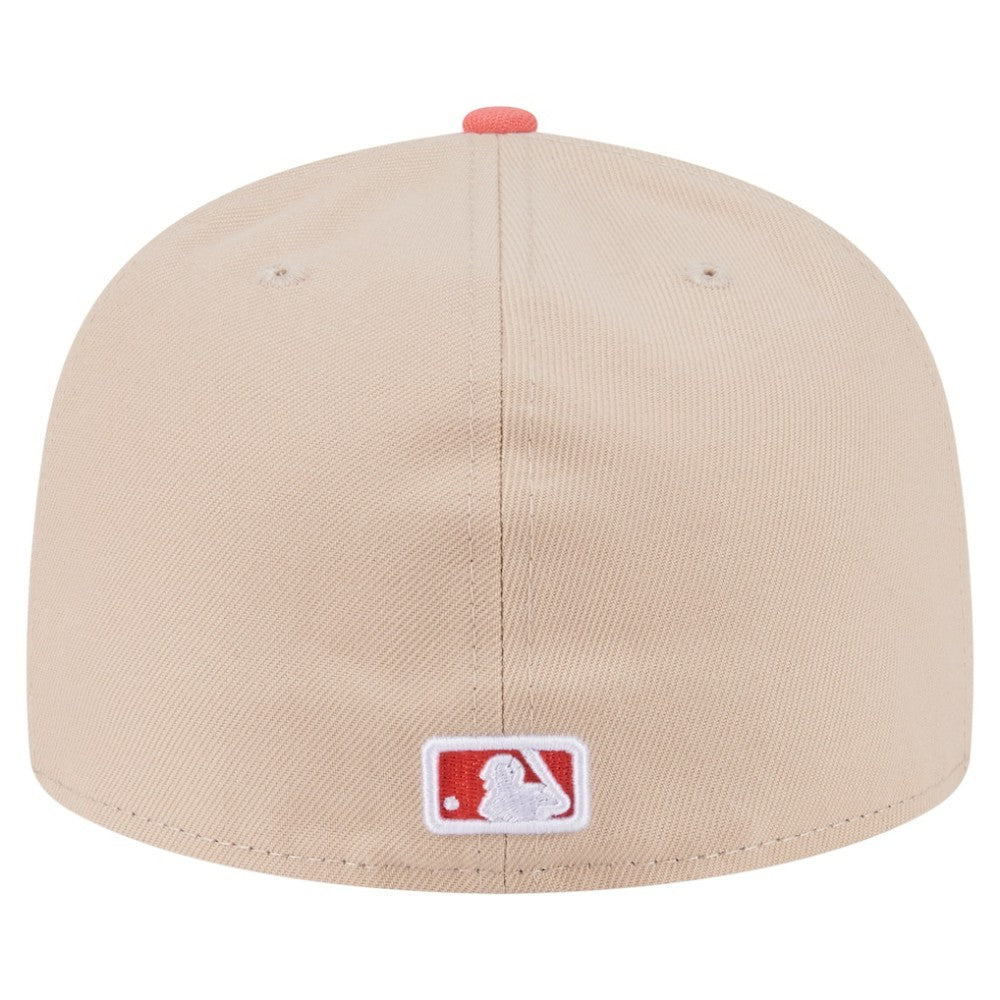 Chicago White Sox Two-Tone Color Pack A-Frame 59FIFTY Fitted Hat Light Beige/Coral
