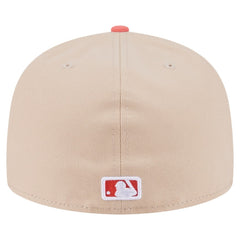 Chicago White Sox Two-Tone Color Pack A-Frame 59FIFTY Fitted Hat Light Beige/Coral