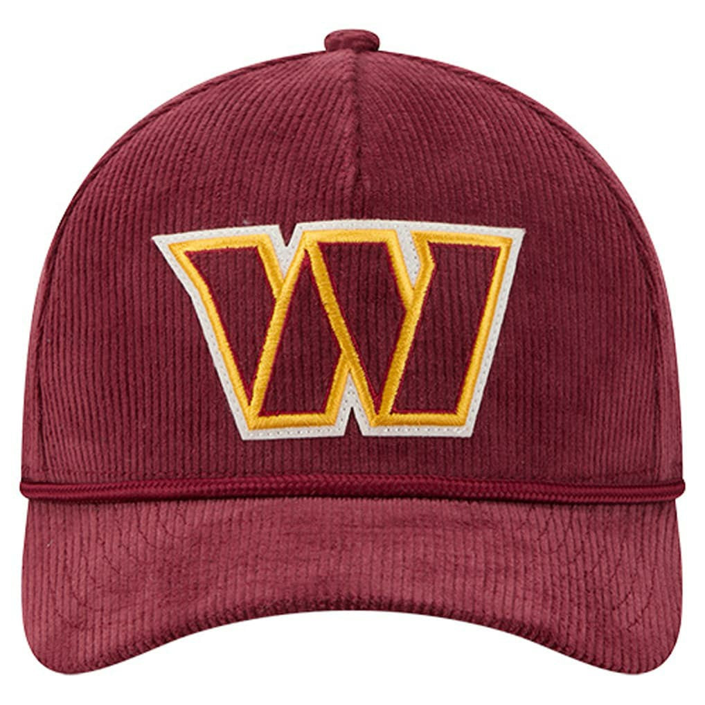 Washington Commanders New Era Cord Corduroy 9FORTY A-Frame Adjustable Hat - Burgundy cheap