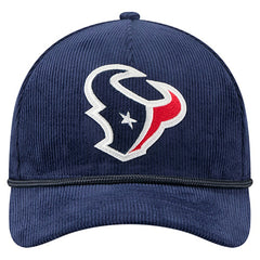 Houston Texans New Era Cord Corduroy 9FORTY A-Frame Adjustable Hat - Navy on sale