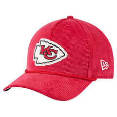 Kansas City Chiefs New Era Cord Corduroy 9FORTY A-Frame Adjustable Hat - Red online