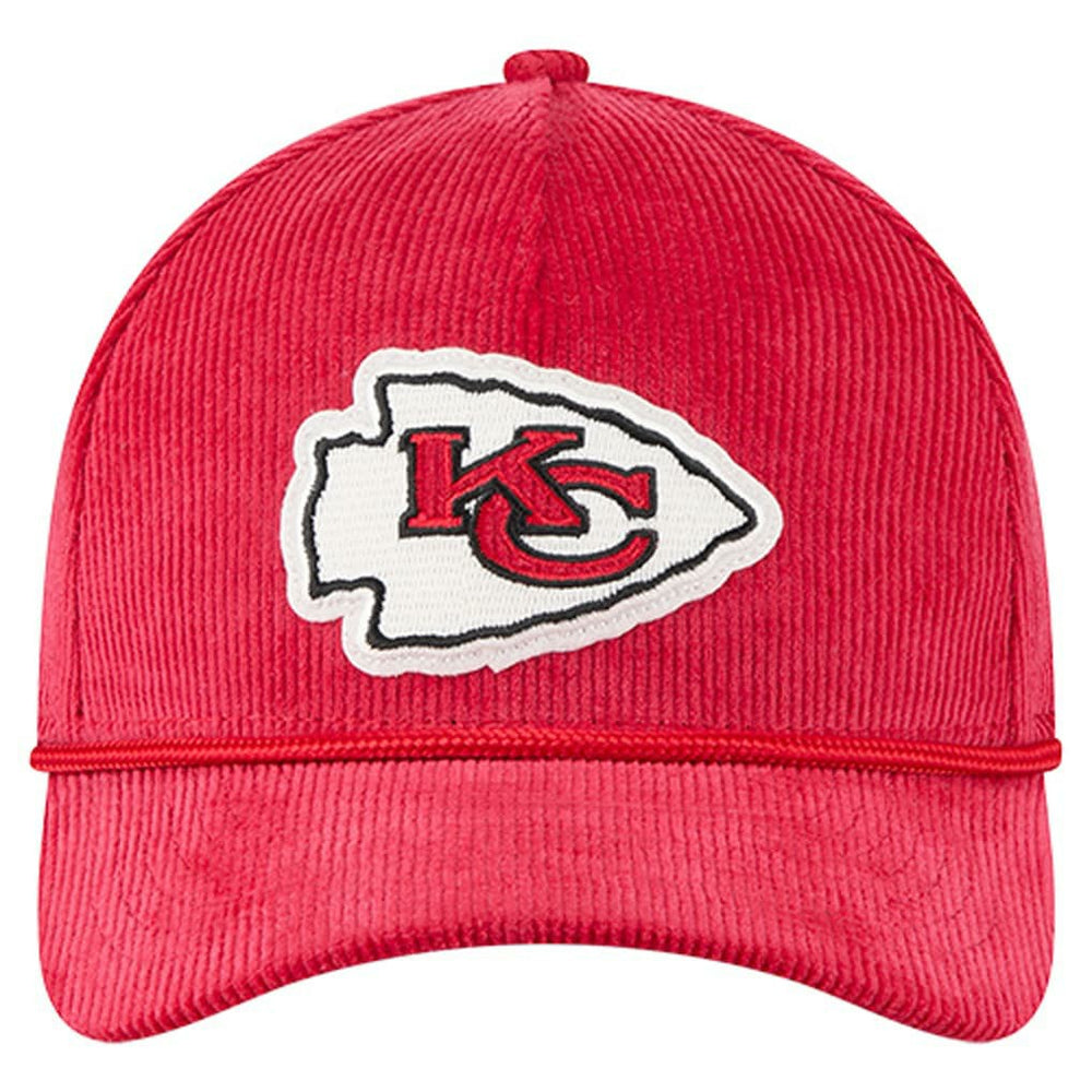 Kansas City Chiefs New Era Cord Corduroy 9FORTY A-Frame Adjustable Hat - Red online