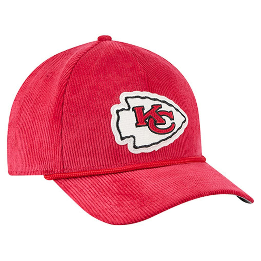Kansas City Chiefs New Era Cord Corduroy 9FORTY A-Frame Adjustable Hat - Red online