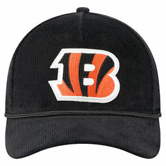 Cincinnati Bengals New Era Cord Corduroy 9FORTY A-Frame Adjustable Hat - Black cheap