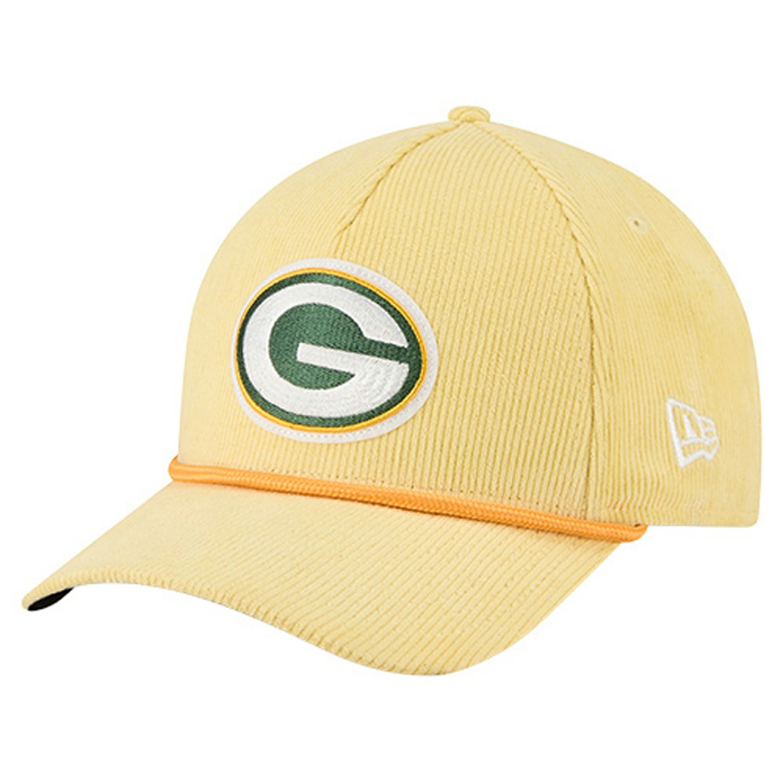 Green Bay Packers New Era Cord Corduroy 9FORTY A-Frame Adjustable Hat - Gold online