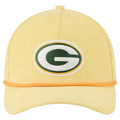 Green Bay Packers New Era Cord Corduroy 9FORTY A-Frame Adjustable Hat - Gold online